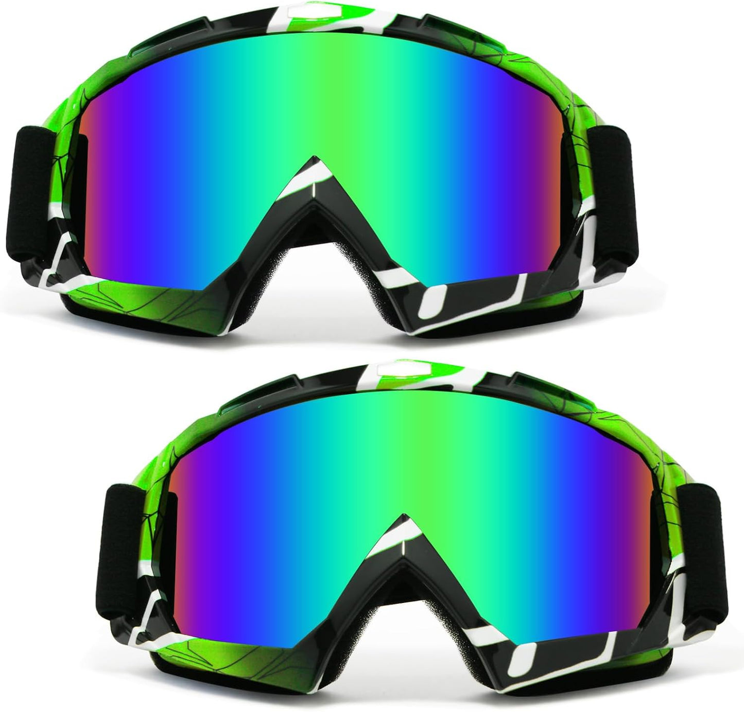 Gafas Bicicleta Cross 2 Pack Motocicleta ATV UV para Adultos