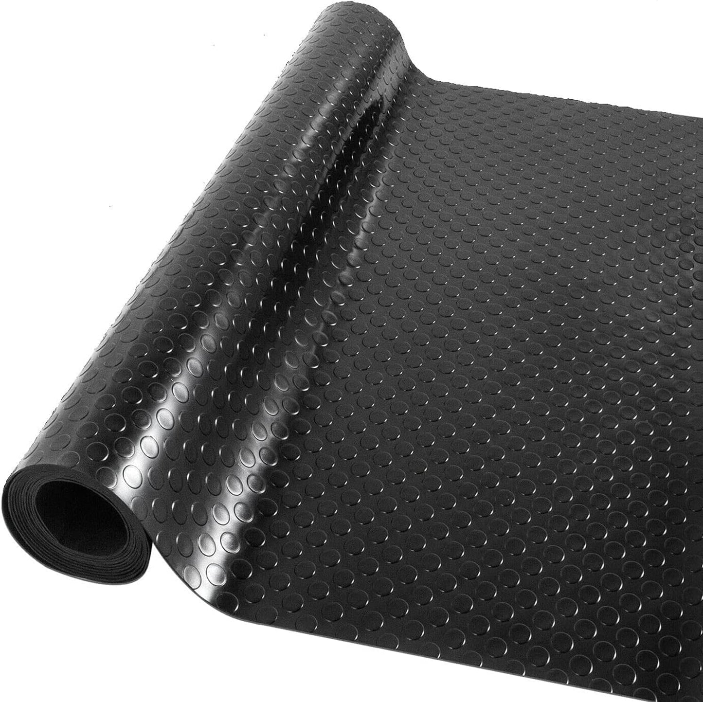 Alfombrilla antiderrap garaje 16.4x3.3ft negro resistente