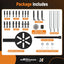 Kit extractor rodamientos 21en1 con ganchos