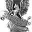 Clip visera ángel guardián metal 3D para auto decoración