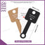 150 Tarjetas Autoadhesivas 2x4" Negro Blanco Kraft 3 Estilos