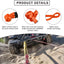 2 Grilletes UHMWPE para remolque SUV ATV camiones