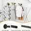 2 Barras Ropa Tubo Industrial 15.7pulg Pared Negro