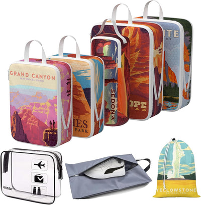 Cubos compresión viaje 8 Pzas bolsas impermeables