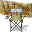 Silla camping ligera plegable con soporte tazas y bolsillo