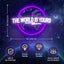 Letrero Neón Morado 'El Mundo Es Tuyo' para Dormitorio y Set