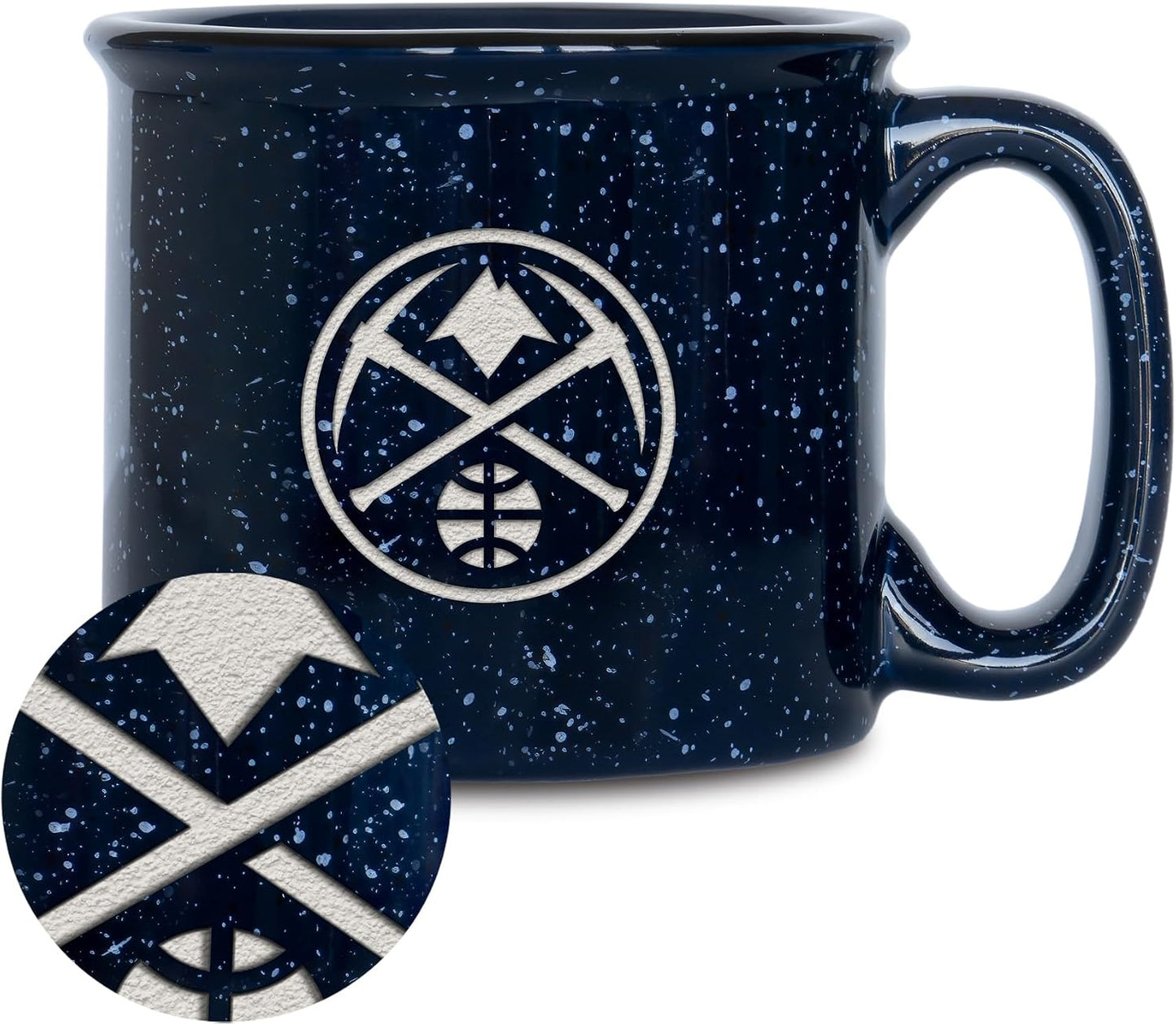 Taza fogata NBA grabada láser 12oz