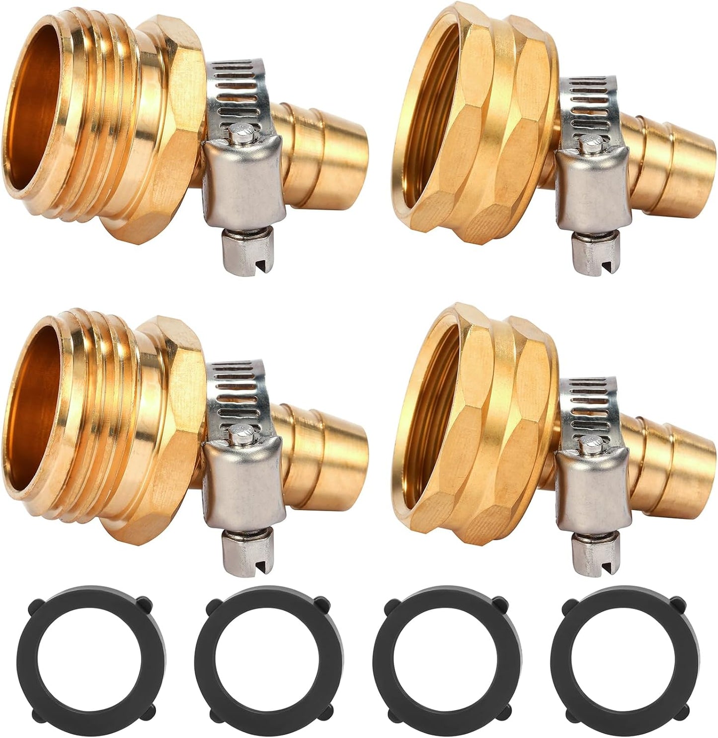Kit reparación conector manguera latón acero inox 1/2x3/4