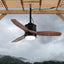 Ventilador techo enchufable 32" luces cenador motor CC 6 vel