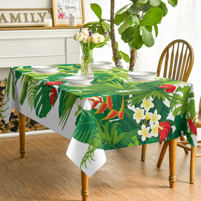 Mantel rectangular poliéster repelente agua