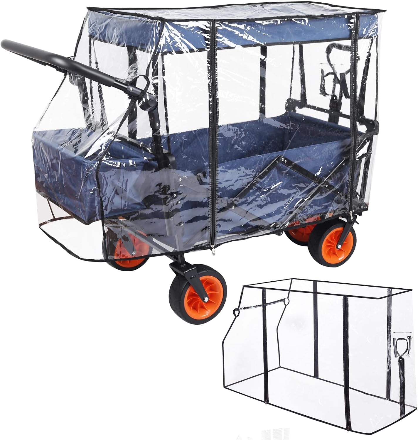 Cubierta impermeable cochecito resistente viento