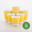 Tazas café papel aislado 12oz 25uds tapas amarillo