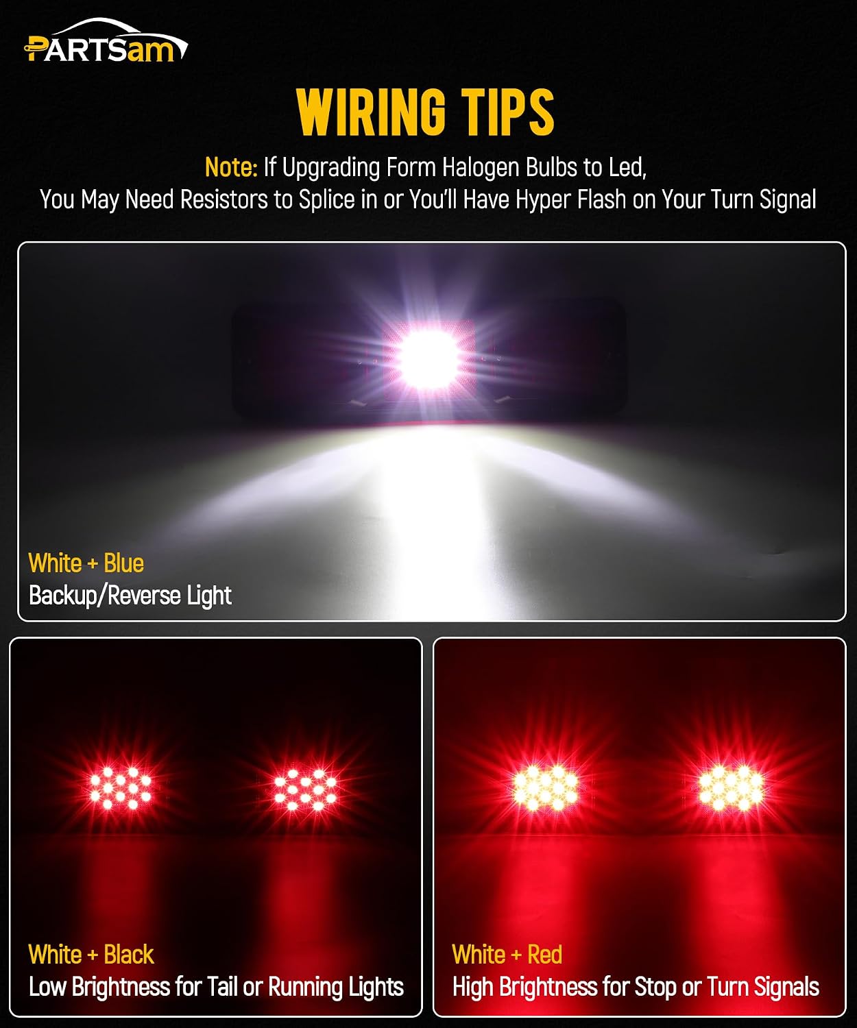 2 Luces traseras LED triples 40leds remolque