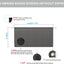 Toldo autocaravana 8x13ft 3" malla negra universal