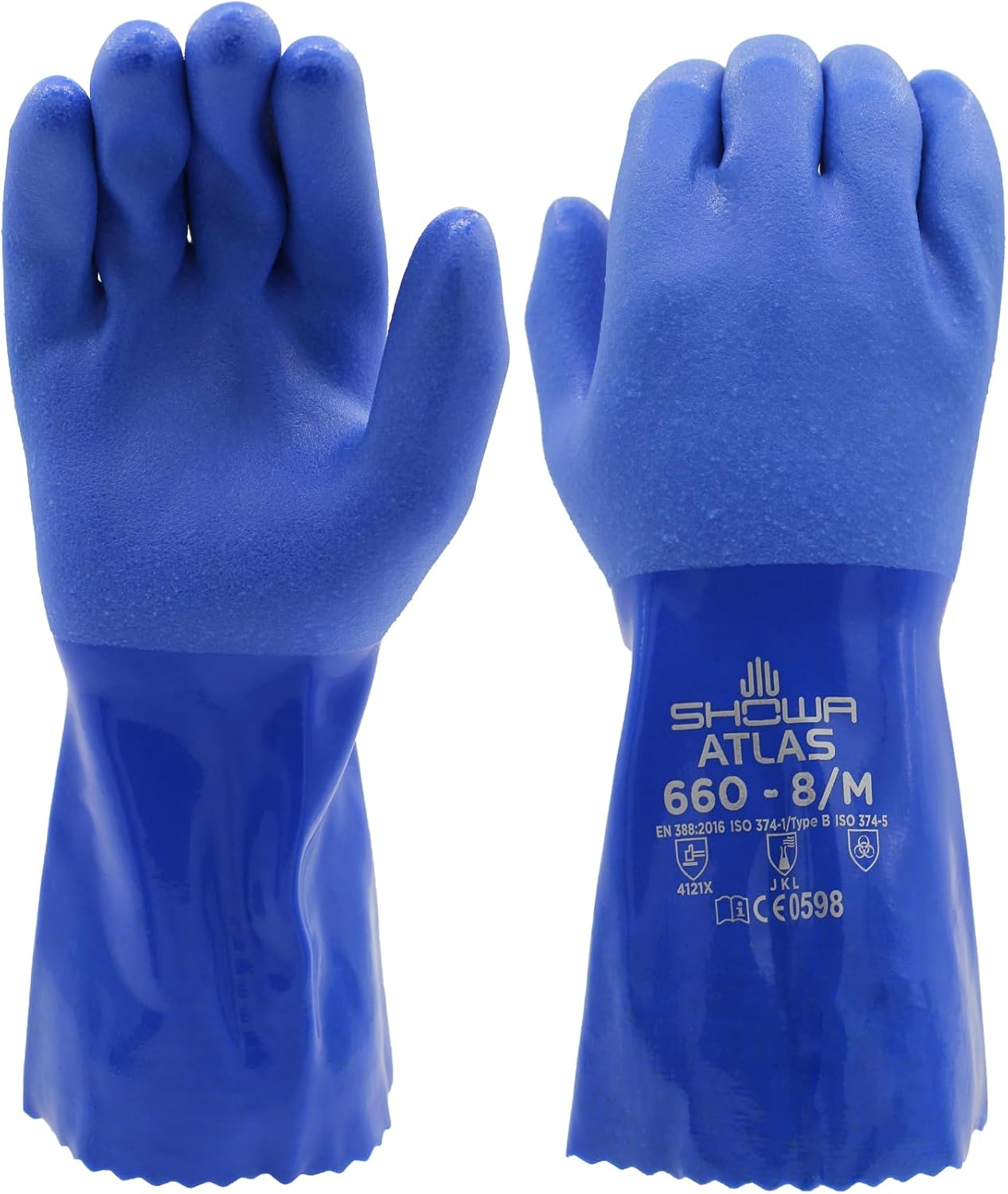 Guante seguridad PVC triple sumergido 12pulg XL