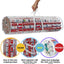 Bolsa PVC transparente para 24 rollos papel regalo 40"