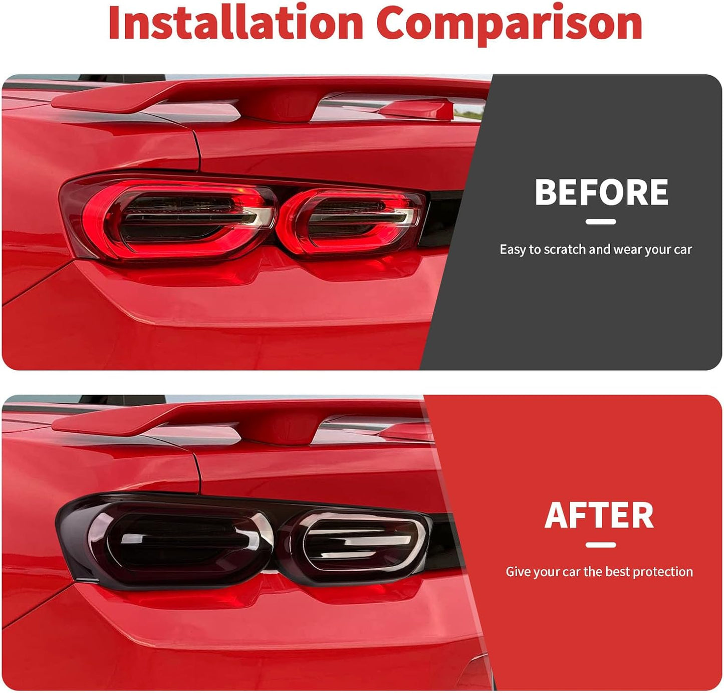 2 Kit luces traseras comp Chevry Camaro 19-26 negro ahumado