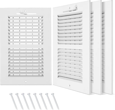 Cubierta ventilación 10x6pulg para pared techo 4 pzas