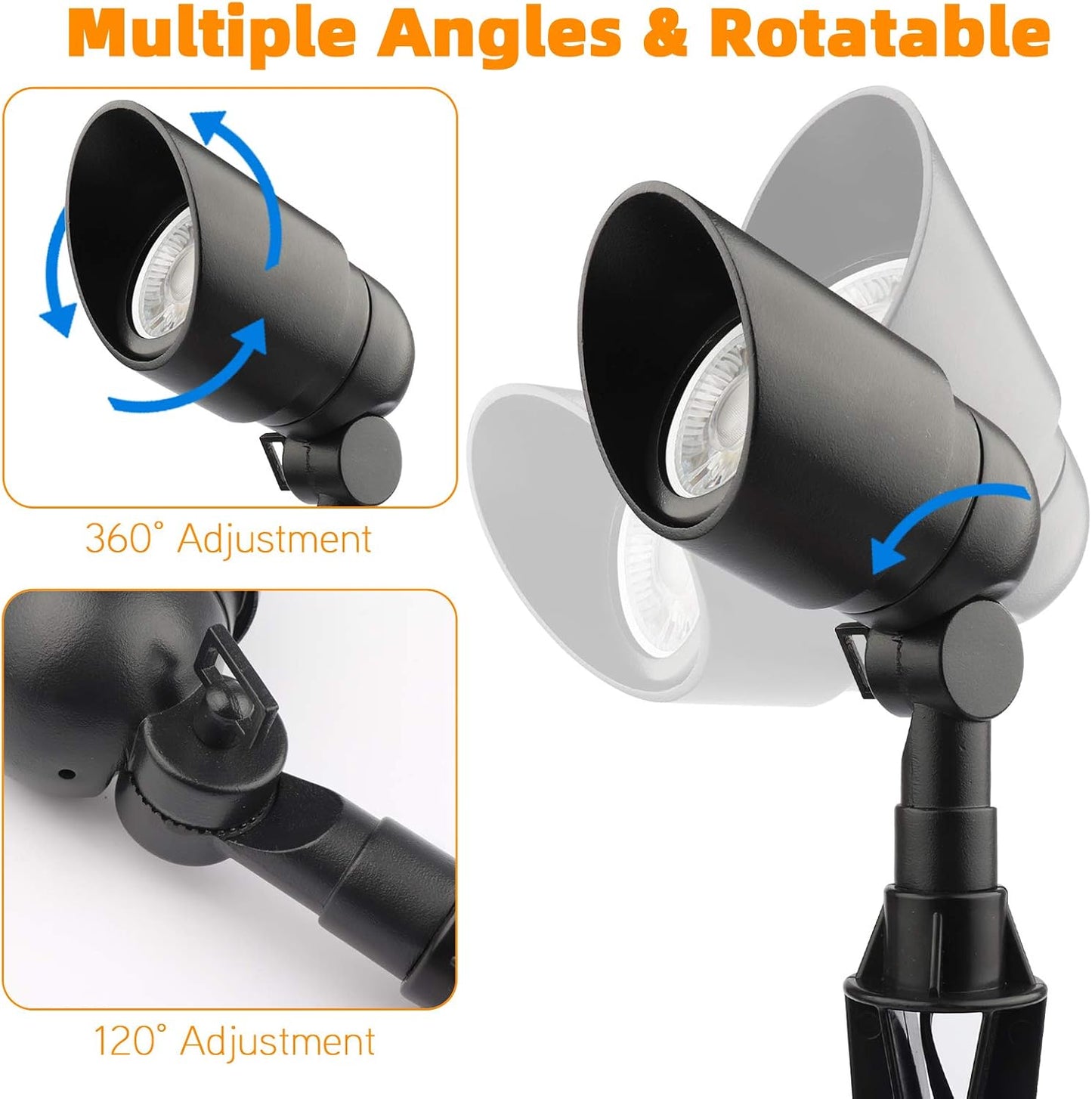 Iluminación LED jardín 12V 5W 450lm blanco cálido set