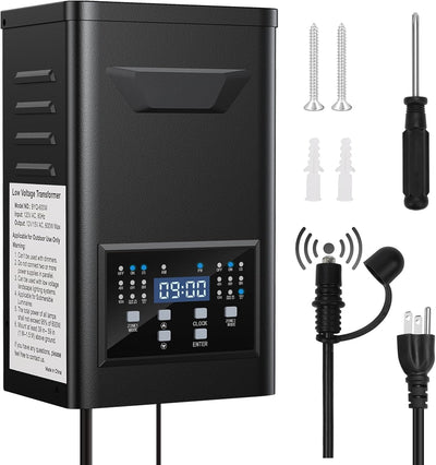 Transformador paisaje 500W 120V a 12/15V CA resistente