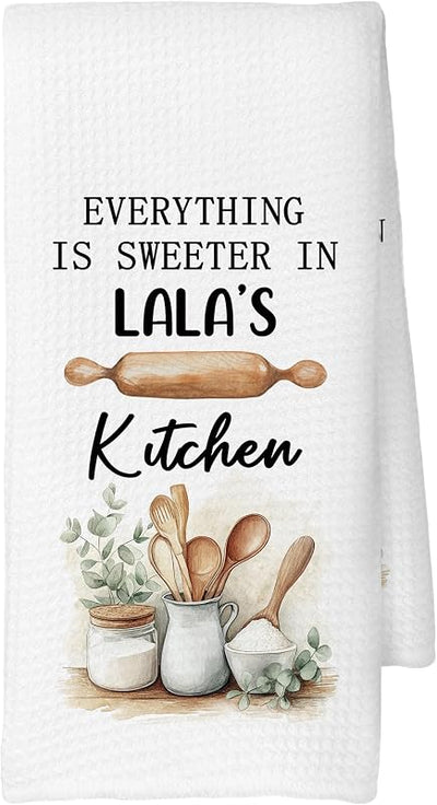 Toallas cocina regalo abuela nietos 16x24pulg