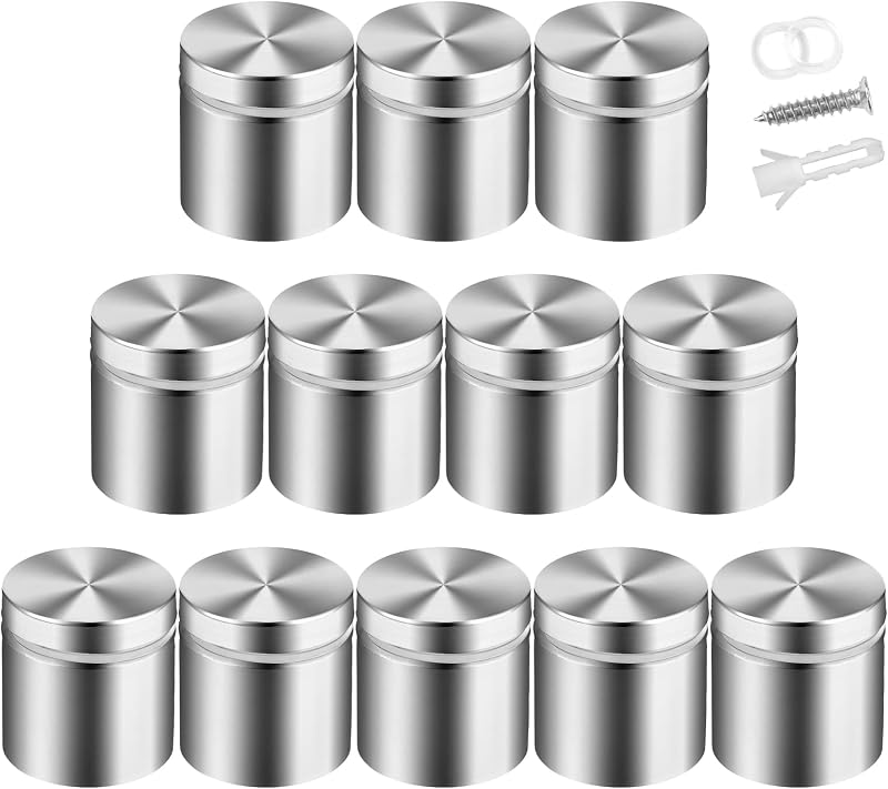 Tornillos separación letreros acrílicos soportes 1x1pulg