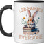 Taza cerámica para lectura librera en negro/blanco