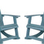 Silla mecedora Adirondack resina 2 Pzas color mar