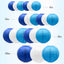 Faroles papel azules decorativos colgantes 21uds