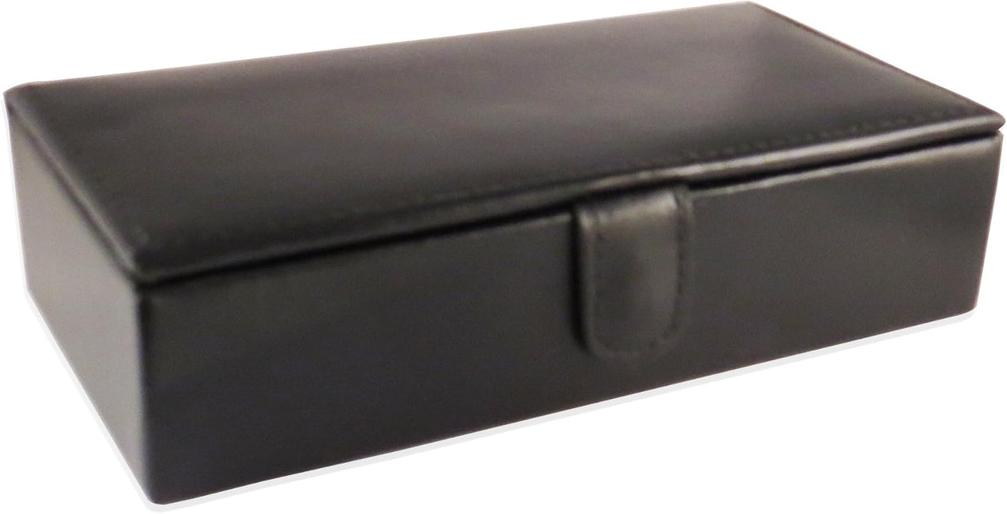 Caja cuero gemelos viaje 8 pares 6.25x1x3