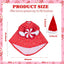 Ropa ganso navideño 23pulg Rojo decoración jardín