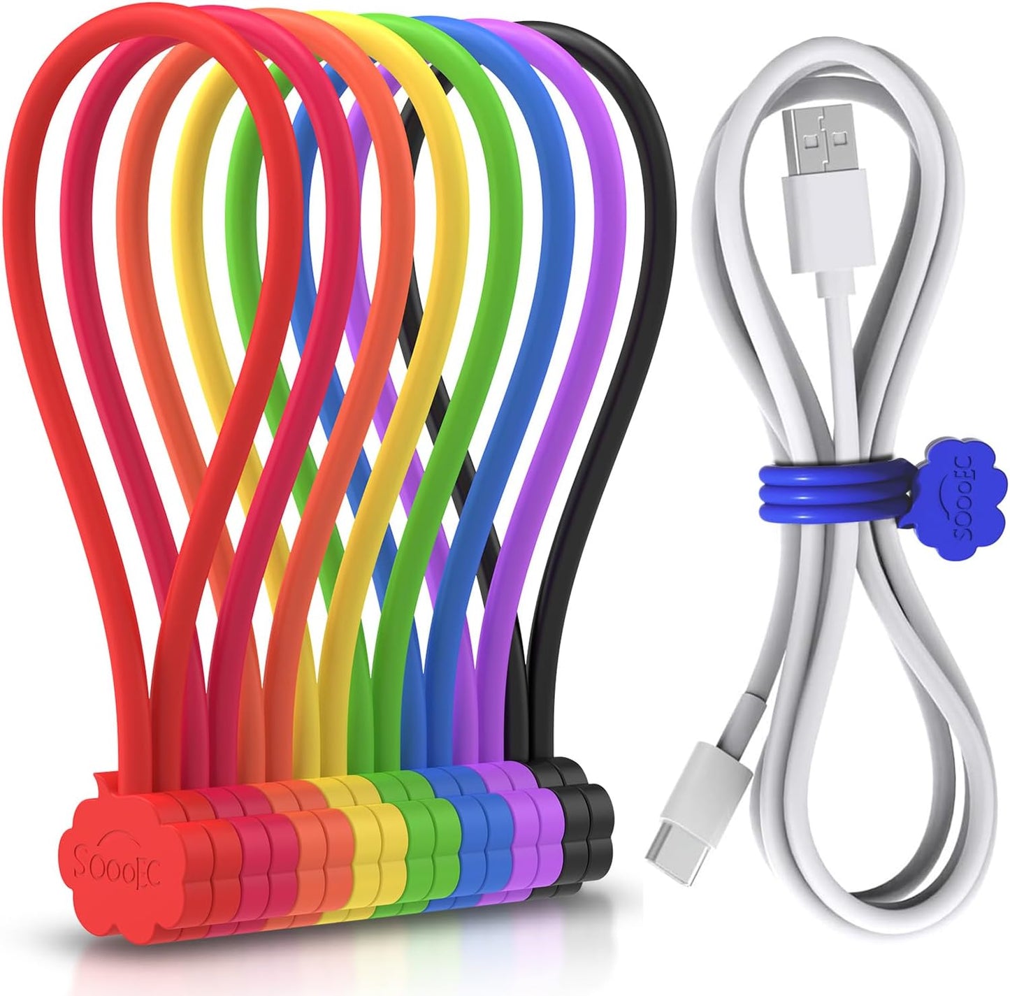 Bridas magnéticas giratorias 7.2 pack 8 diseño nube