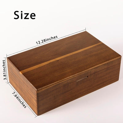 Organiz. té madera acacia con soporte bolsitas
