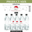 100 Etiquetas Navideñas para Botellas Agua Baby Shower