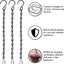 4 Cadenas Colgantes 12-36" para Pájaros y Decoración