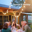 Tira luces exterior 20ft 22 LED impermeables conectables