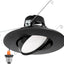 Luz LED giratoria 5-6pulg 1000lm 5 CCT regulable borde negro