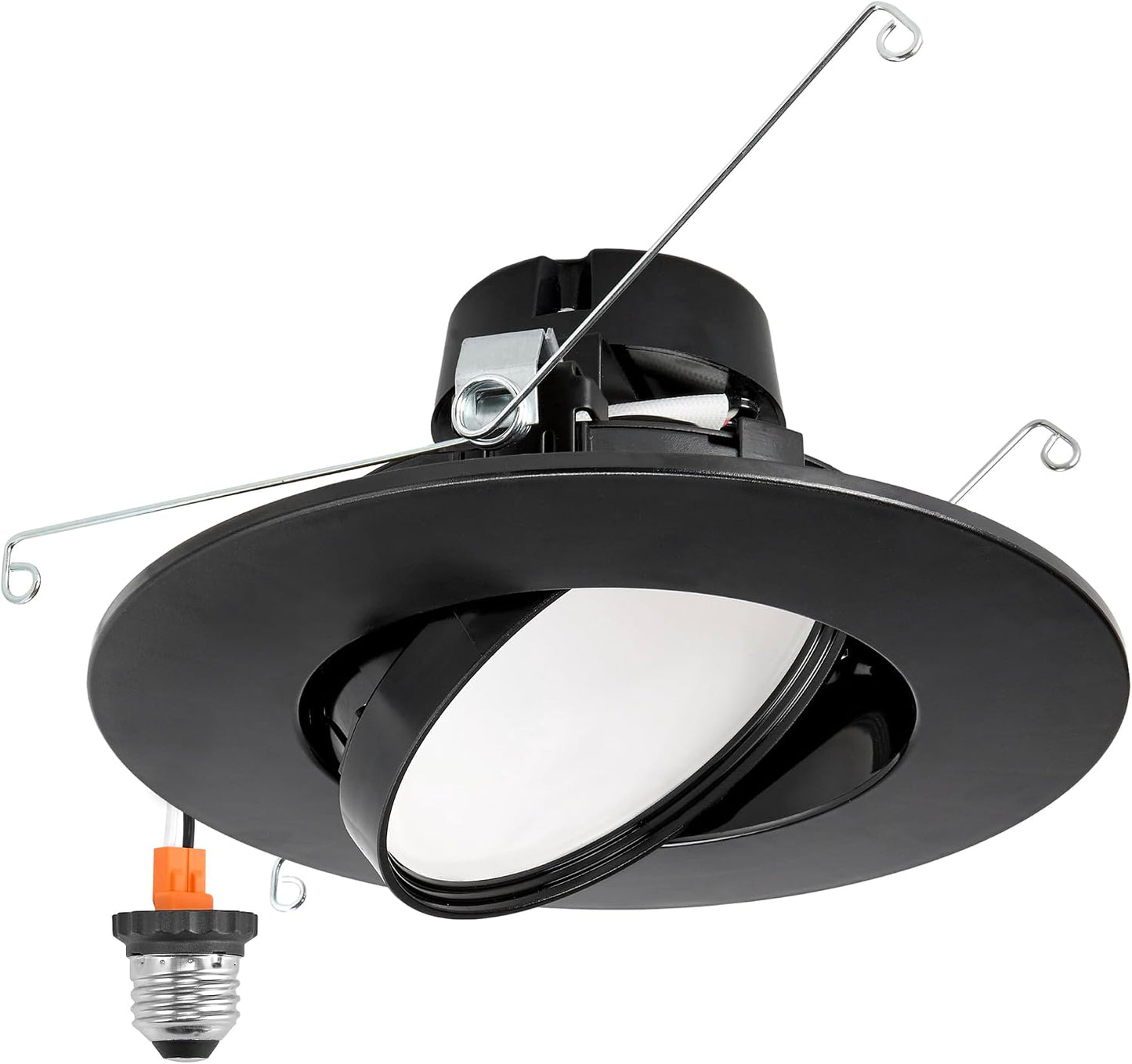Luz LED giratoria 5-6pulg 1000lm 5 CCT regulable borde negro