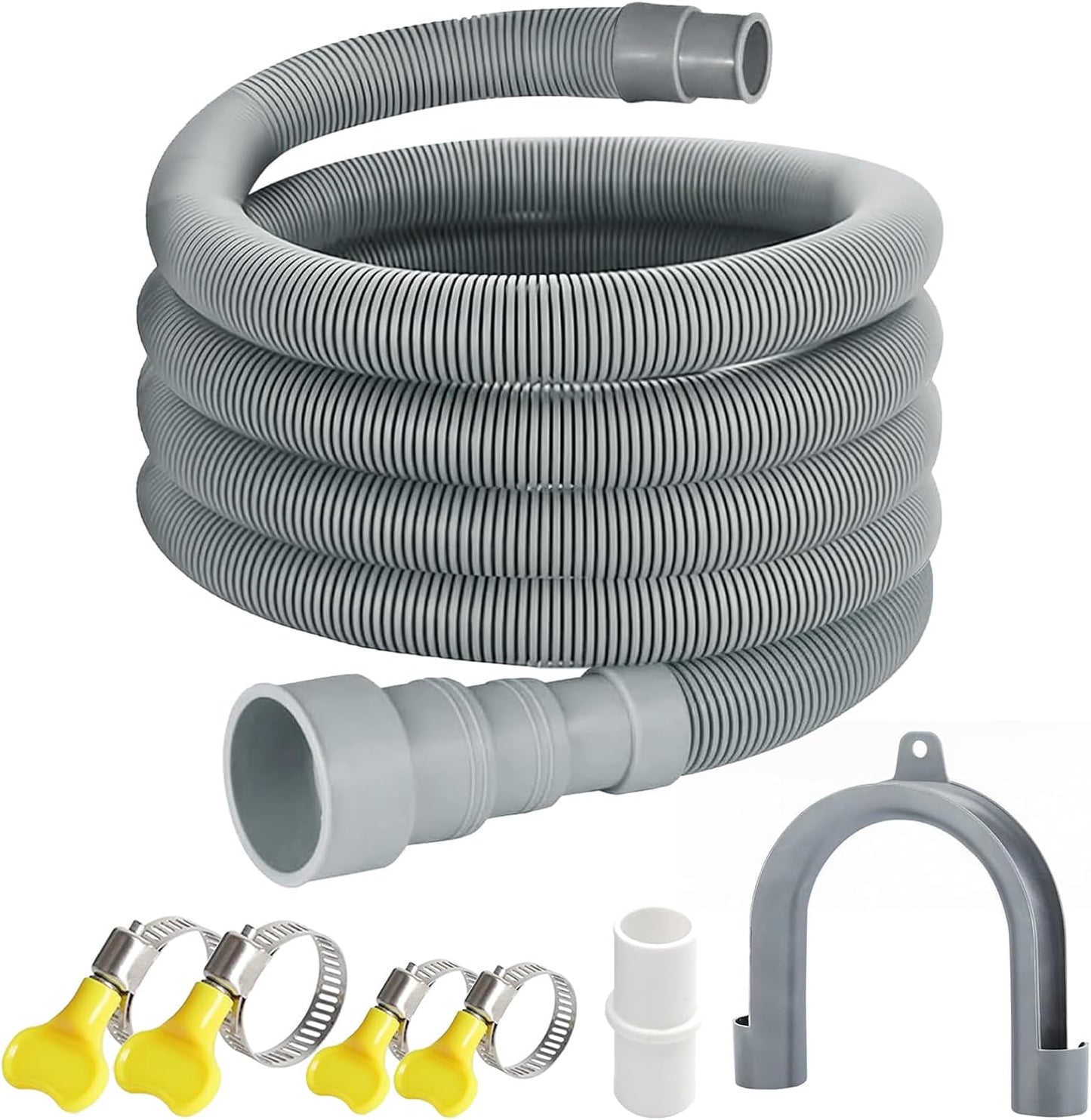 Manguera drenaje universal 10ft con adaptador y soporte curva U
