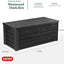 Caja resina para muebles patio herramientas piscina gris
