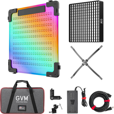 Panel luz LED RGB 100W portátil 2000K-10000K estudio y cine