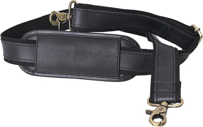 Correa equipaje cuero bronceado ajustable acolchada