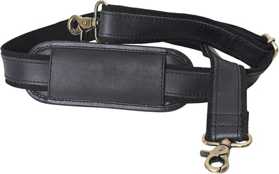 Correa equipaje cuero bronceado ajustable acolchada