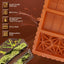 Molde silicona 3 cavidades para barra de chocolate Dubai