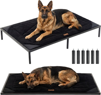 Cama elevada perros XL acolchado impermeable 50pulg