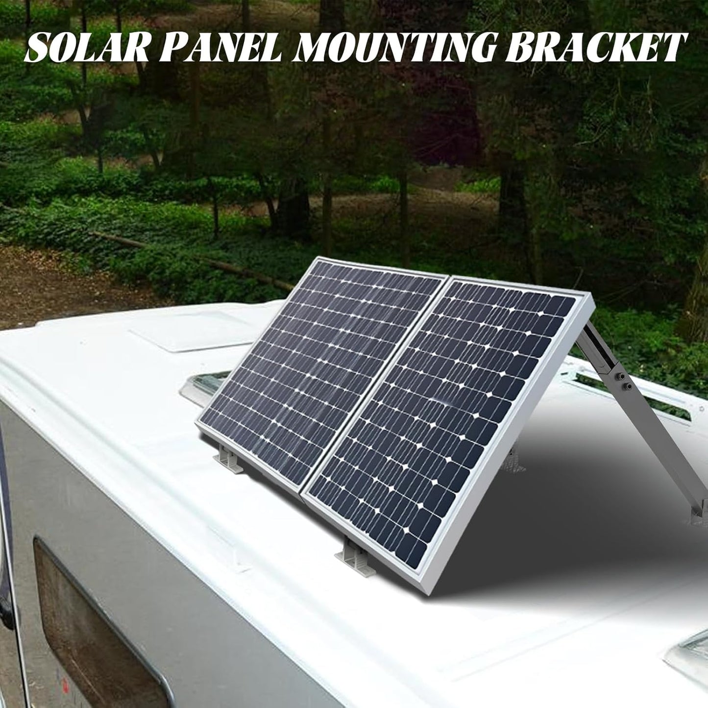 Soportes paneles solares 14-27pulg techo caravana