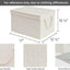 Cajas almacenamiento decorativas con asas cuerda 3 pzas