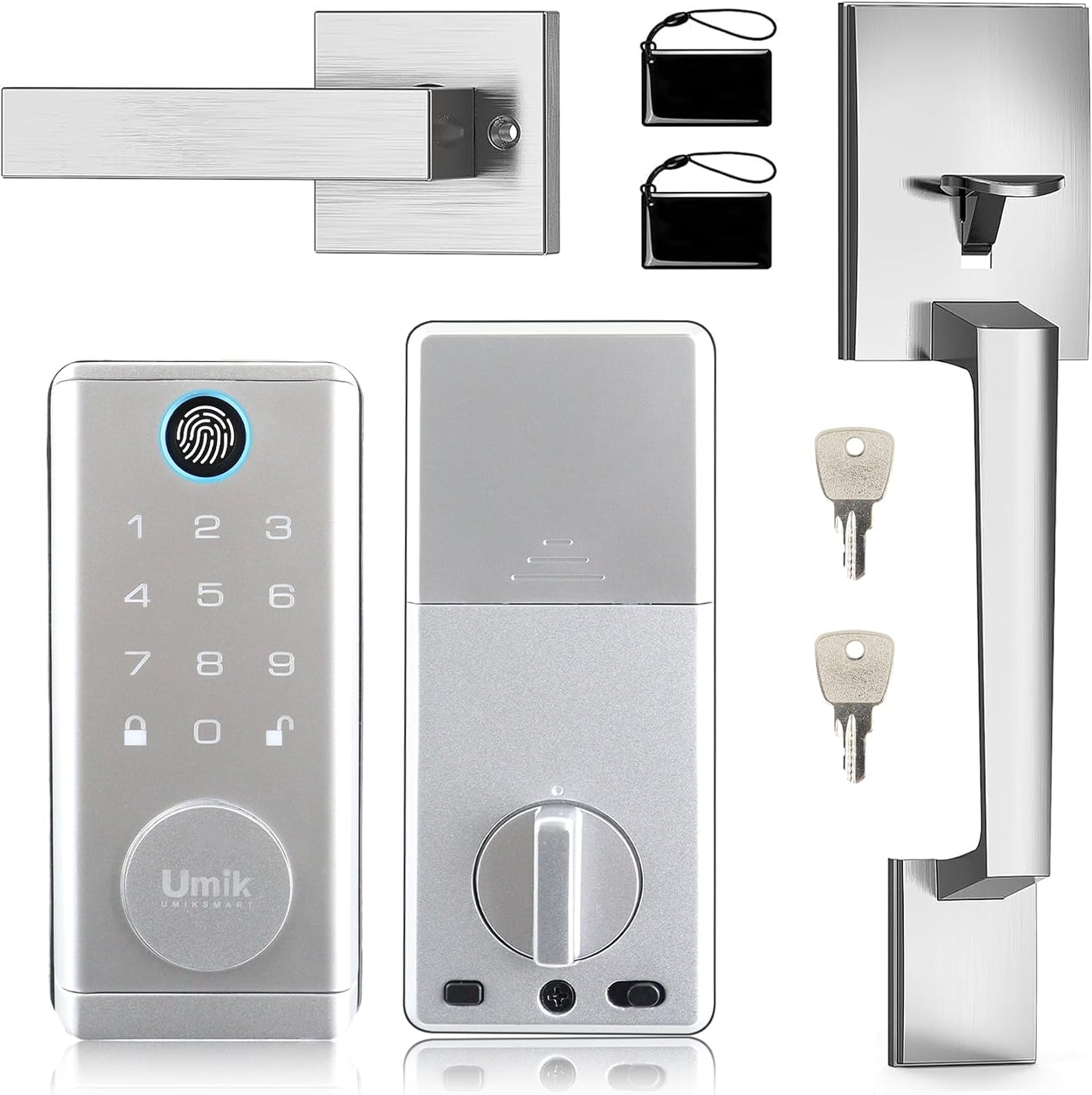 Cerradura puerta inteligente 7en1 huella dactilar app Tuya