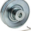 Polea correa V 3.5" OD 1/2" acero carbono para A B 5L 4L