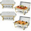 Set 4 Chafer Acero Inox 8qt para Catering